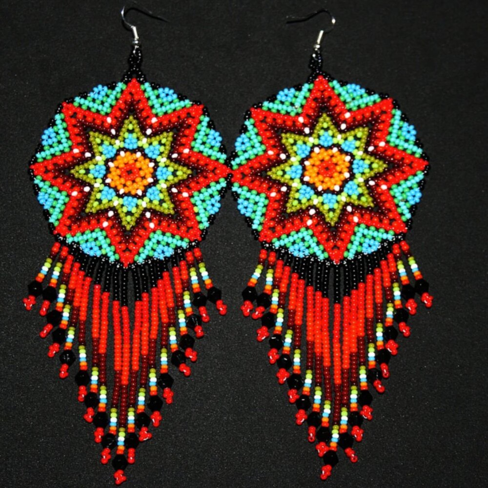 Native American Medallion Earrings